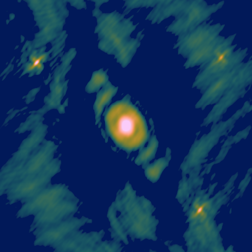 Dirty image of the same observation