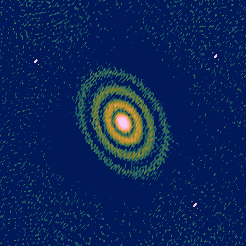 Pyralysis reconstruction of a simulated protoplanetary disk